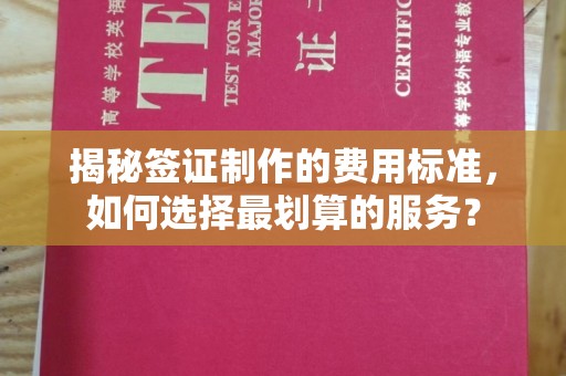 埔里揭秘签证制作的费用标准，如何选择最划算的服务？